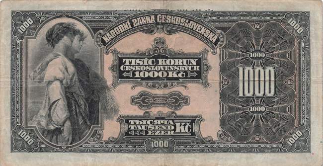 1000 Korun 1932 Banknote
